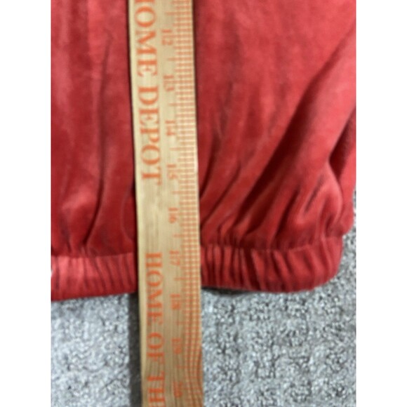 Zoe and Phoebee Track Suit  Womens Large Rust Velour 2 Pc Crop Sweatsuit Set - Picture 6 of 16